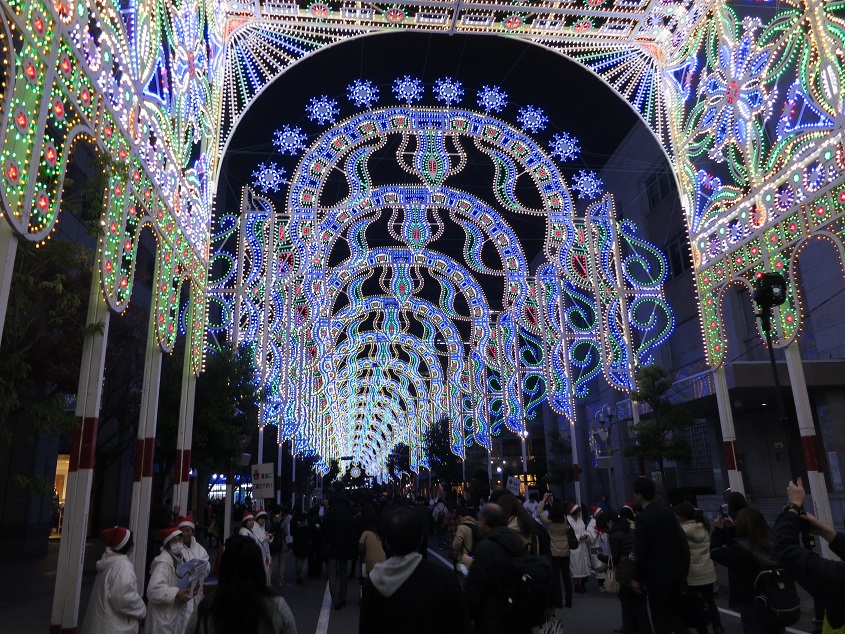 X'mas illumination in Kobe city