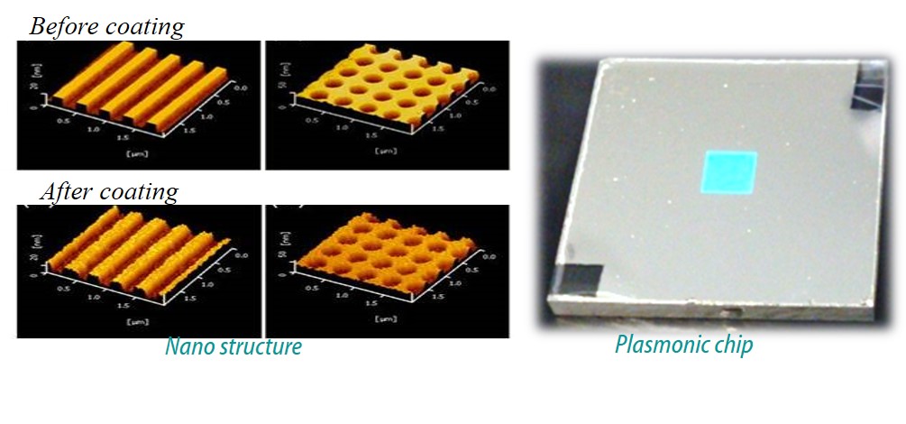 Plasmonic chip for immunosensor